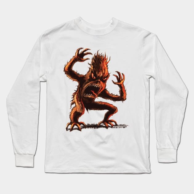 Monster Tree! Long Sleeve T-Shirt by RickLucey